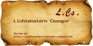 Lichtenstern Csongor névjegykártya